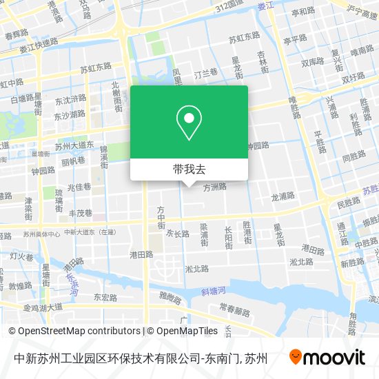 中新苏州工业园区环保技术有限公司-东南门地图