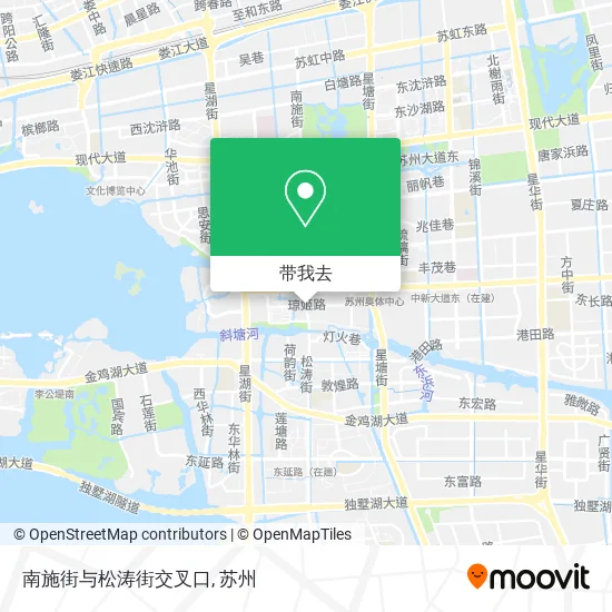 南施街与松涛街交叉口地图