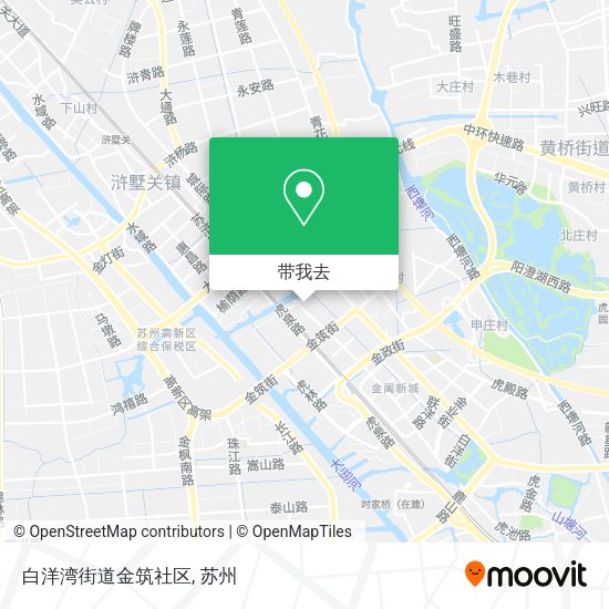 白洋湾街道金筑社区地图