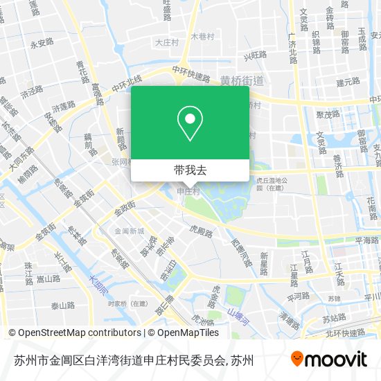 苏州市金阊区白洋湾街道申庄村民委员会地图