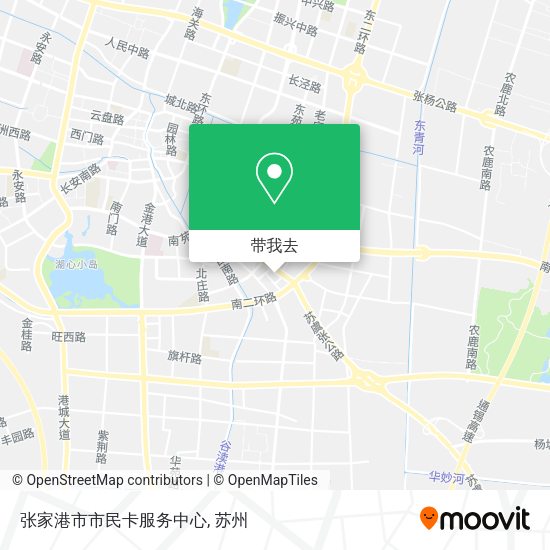 张家港市市民卡服务中心地图