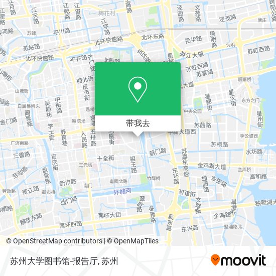 苏州大学图书馆-报告厅地图