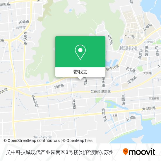 吴中科技城现代产业园南区3号楼(北官渡路)地图