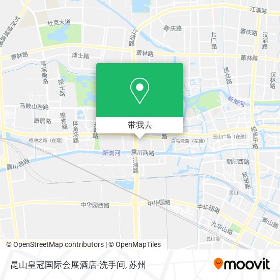 昆山皇冠国际会展酒店-洗手间地图