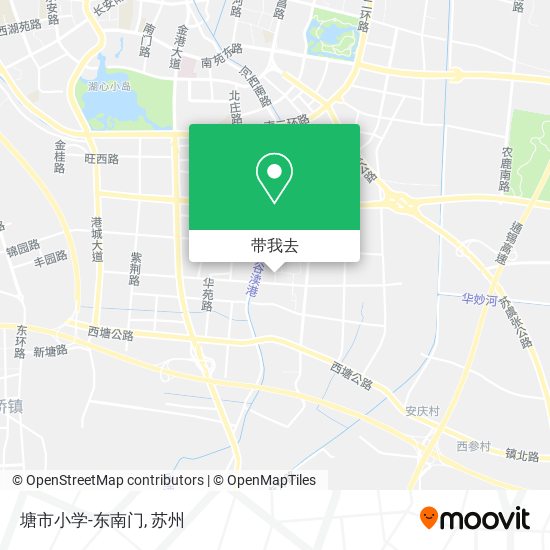 塘市小学-东南门地图