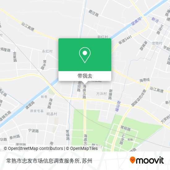 常熟市忠发市场信息调查服务所地图