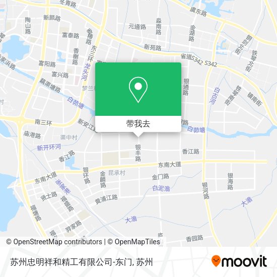 苏州忠明祥和精工有限公司-东门地图