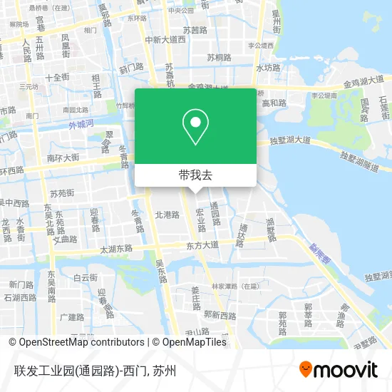 联发工业园(通园路)-西门地图