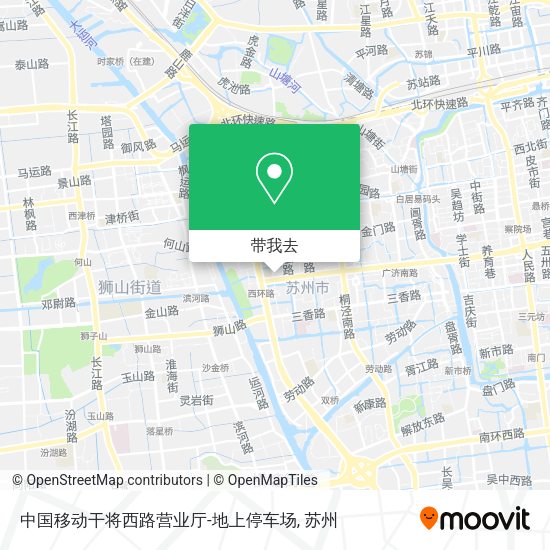 中国移动干将西路营业厅-地上停车场地图