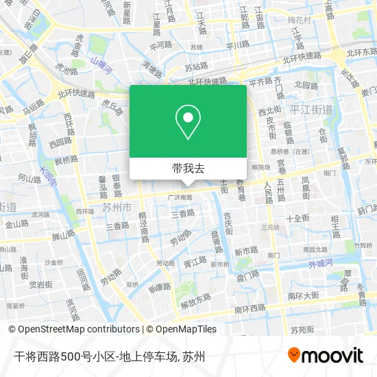 干将西路500号小区-地上停车场地图