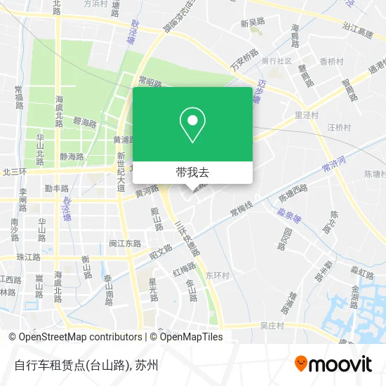 自行车租赁点(台山路)地图
