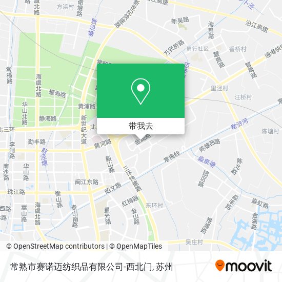 常熟市赛诺迈纺织品有限公司-西北门地图