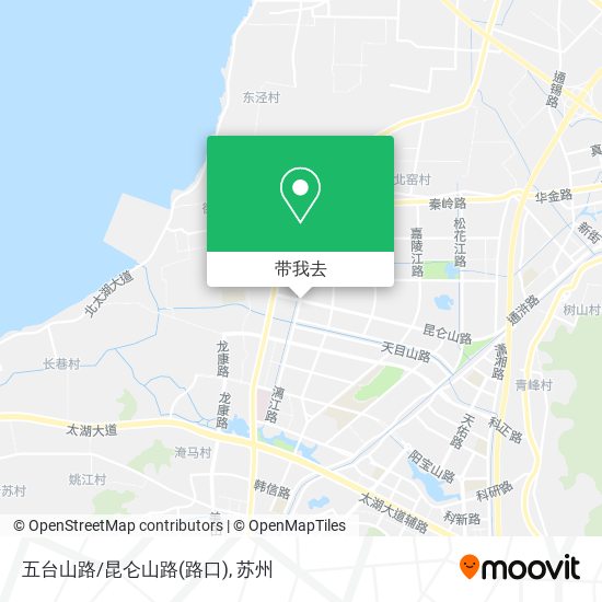 五台山路/昆仑山路(路口)地图