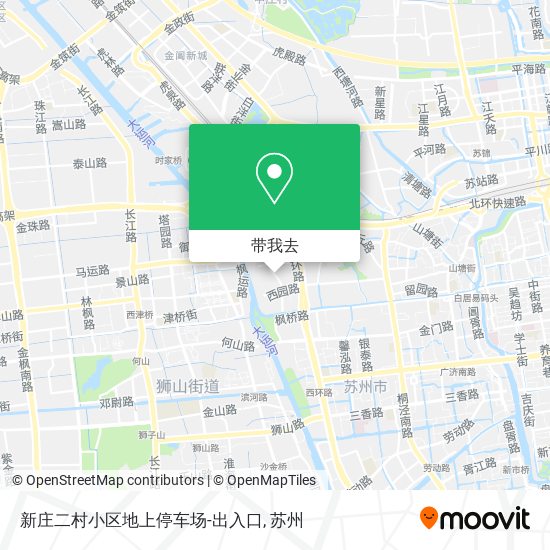 新庄二村小区地上停车场-出入口地图