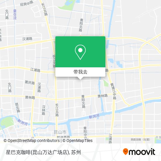 星巴克咖啡(昆山万达广场店)地图