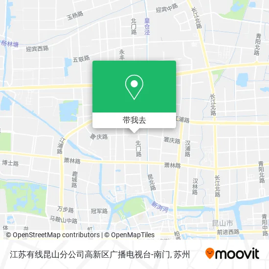 江苏有线昆山分公司高新区广播电视台-南门地图