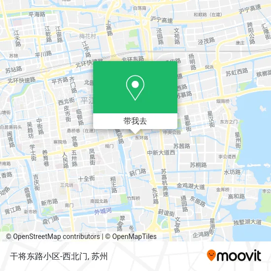 干将东路小区-西北门地图