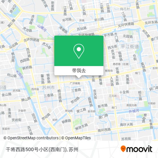干将西路500号小区(西南门)地图