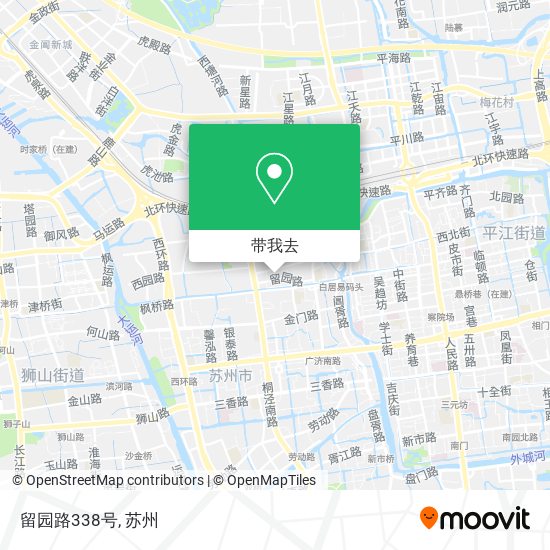留园路338号地图
