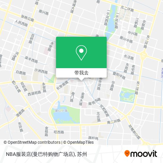 NBA服装店(曼巴特购物广场店)地图