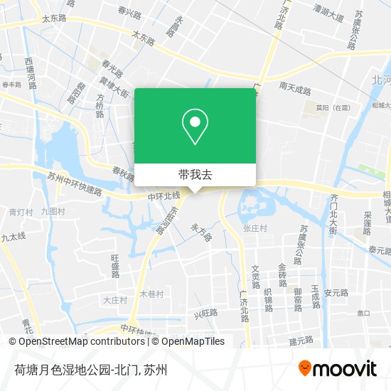 荷塘月色湿地公园-北门地图