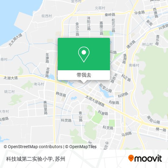 科技城第二实验小学地图