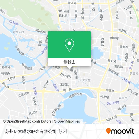 苏州班索嘞尔服饰有限公司地图