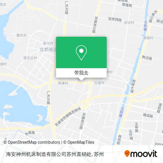 海安神州机床制造有限公司苏州直销处地图