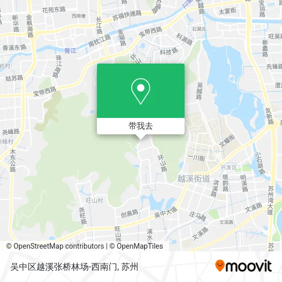 吴中区越溪张桥林场-西南门地图