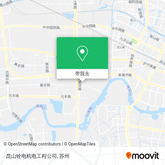 昆山铨电机电工程公司地图