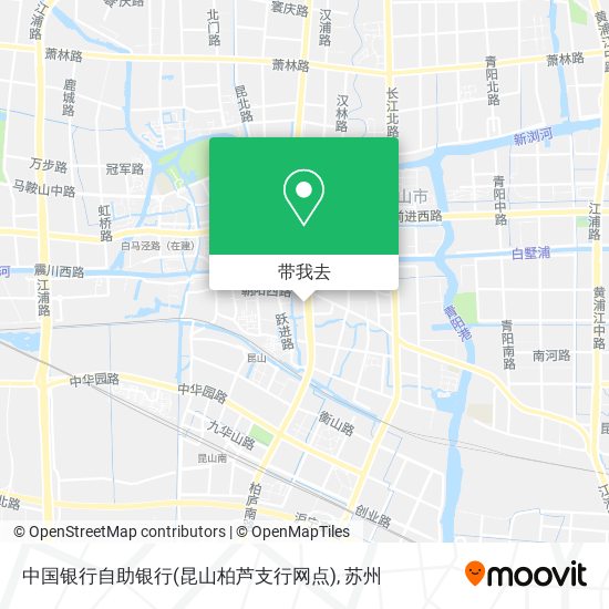 中国银行自助银行(昆山柏芦支行网点)地图