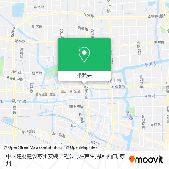 中国建材建设苏州安装工程公司柏芦生活区-西门地图