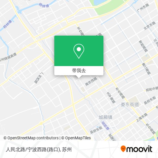 人民北路/宁波西路(路口)地图