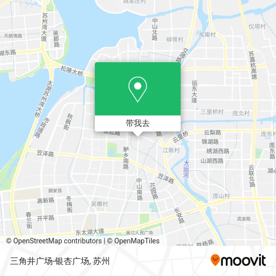 三角井广场-银杏广场地图