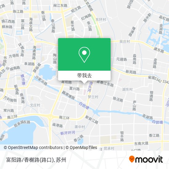 富阳路/香榭路(路口)地图