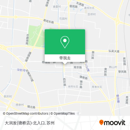 大润发(塘桥店)-北入口地图
