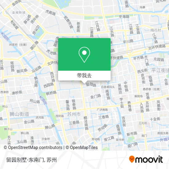 留园别墅-东南门地图