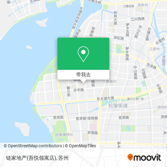 链家地产(吾悦领寓店)地图