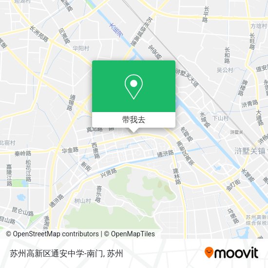 苏州高新区通安中学-南门地图