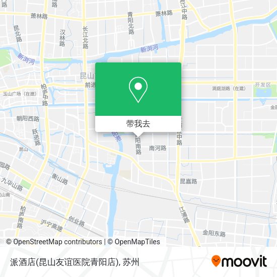 派酒店(昆山友谊医院青阳店)地图