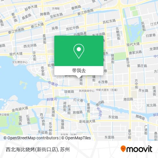 西北海比烧烤(新街口店)地图