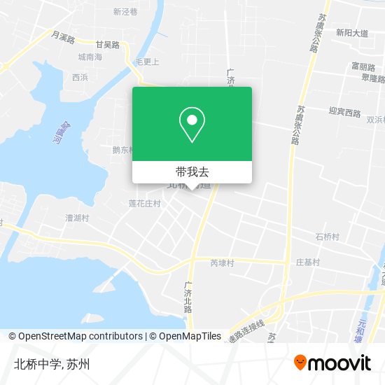 北桥中学地图