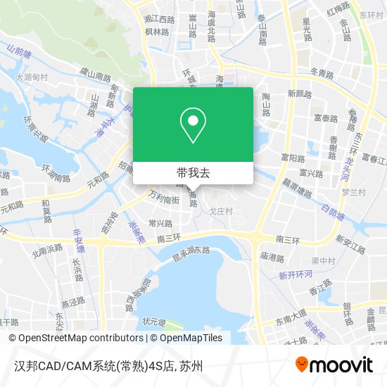 汉邦CAD/CAM系统(常熟)4S店地图