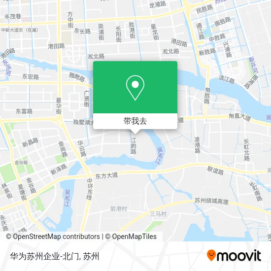 华为苏州企业-北门地图