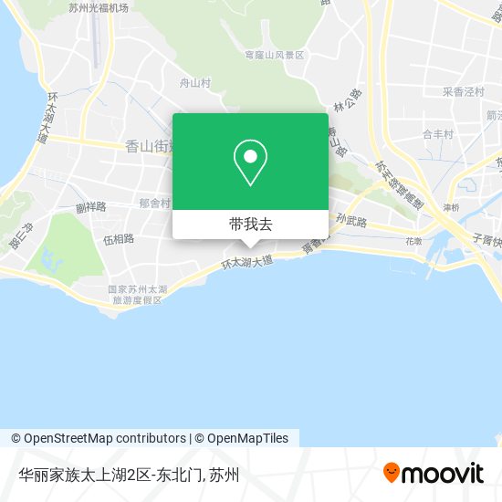 华丽家族太上湖2区-东北门地图