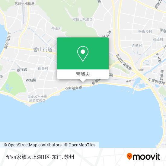 华丽家族太上湖1区-东门地图