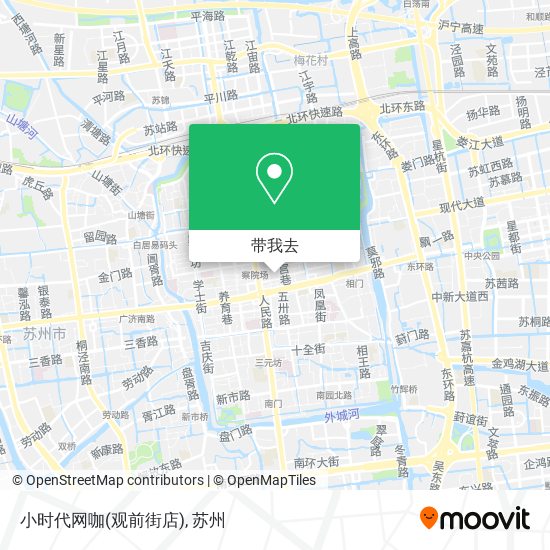 小时代网咖(观前街店)地图