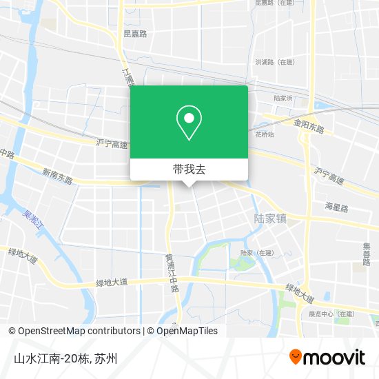 山水江南-20栋地图