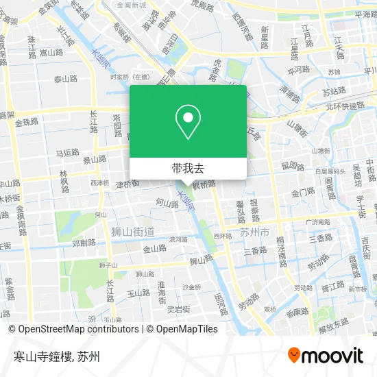 寒山寺鐘樓地图