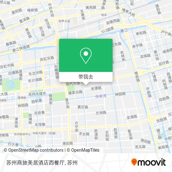 苏州商旅美居酒店西餐厅地图